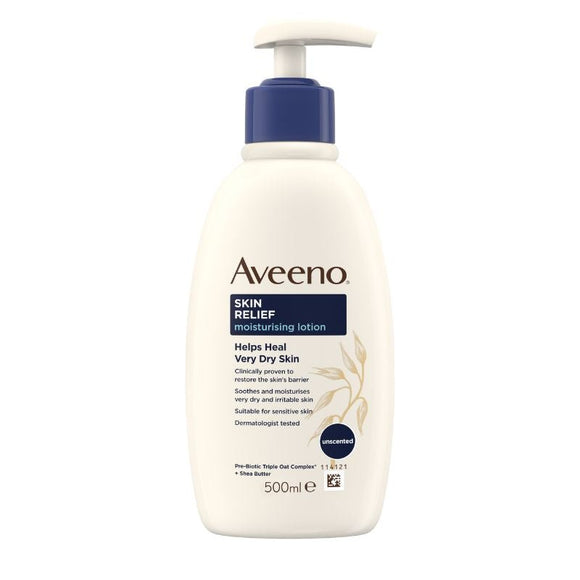 Aveeno Skin Relief Moisturising Lotion Shea 500ml - O'Sullivans Pharmacy - Skincare - 3574661593593