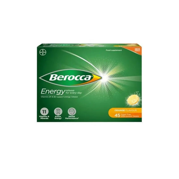 Berocca Orange Effervescent Tablets 45 Pack - O'Sullivans Pharmacy