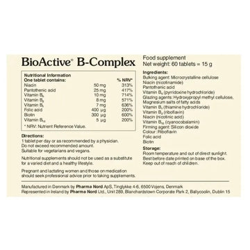 BioActive B - Complex Tablets 60 Pack - O'Sullivans Pharmacy