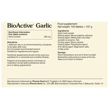 BioActive Garlic Tablets 150 Pack - O'Sullivans Pharmacy