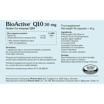 BioActive Q10 30mg Capsules 60 Pack - O'Sullivans Pharmacy
