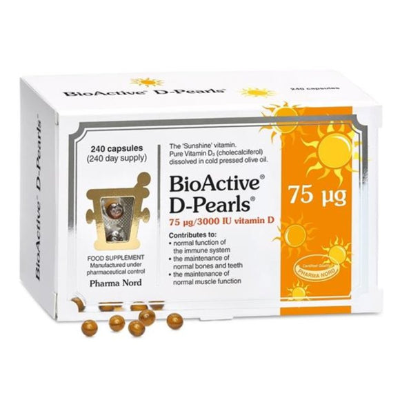 BioActive Vitamin D 75mcg Pearls 240 Pack - O'Sullivans Pharmacy - Vitamins - 5709976127609