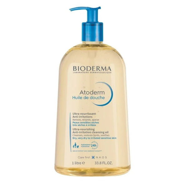 Bioderma Atoderm Shower Oil 1L Pump - O'Sullivans Pharmacy