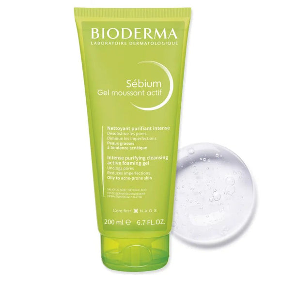 Bioderma Sebium Gel Moussant Actif 200ml - O'Sullivans Pharmacy