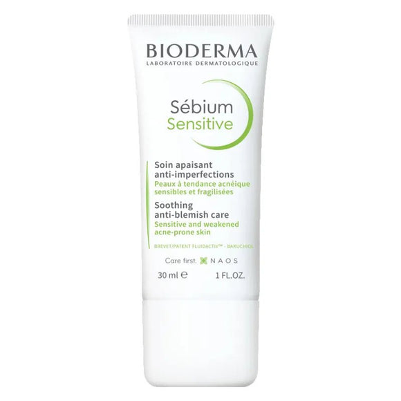 Bioderma Sebium Sensitive Soothing Moisturiser 30ml - O'Sullivans Pharmacy