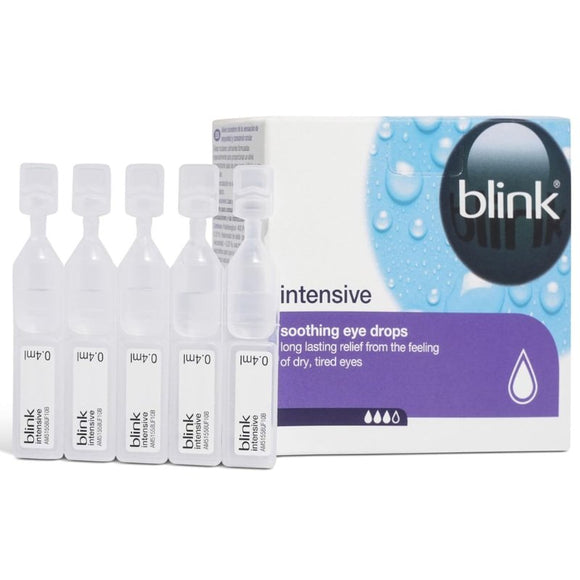 Blink Intensive Soothing Eye Drops 0.4ml 20 Pack - O'Sullivans Pharmacy - Medicines & Health - 5050474103641