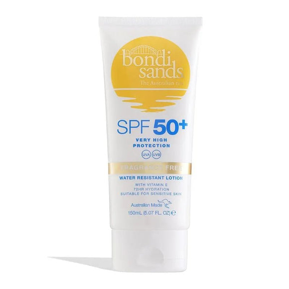 Bondi Sands Fragrance Free Sunscreen Lotion SPF50+ 150ml - O'Sullivans Pharmacy