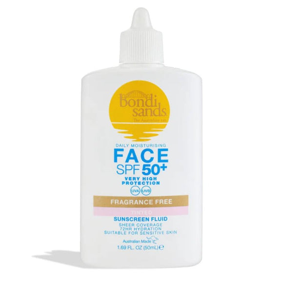 Bondi Sands SPF 50+ Fragrance Free Tinted Face Fluid 50ml - O'Sullivans Pharmacy - Skincare - 810020173376