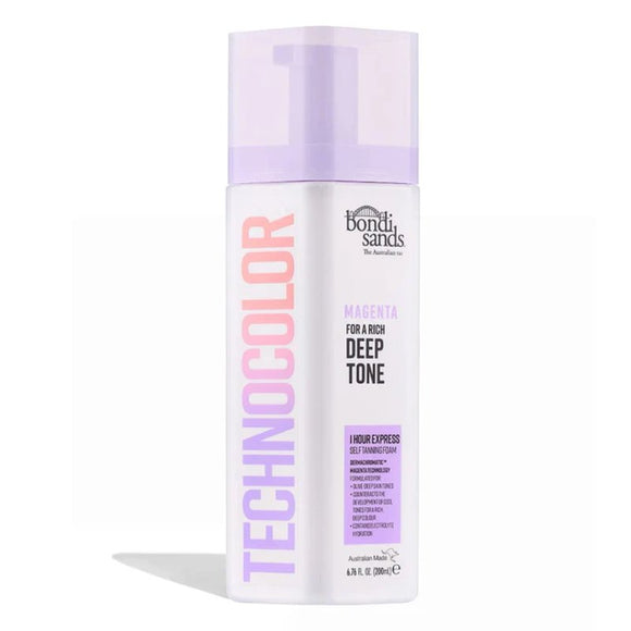 Bondi Sands Technocolor Magenta Foaming Tan 200ml - O'Sullivans Pharmacy - Beauty - 810020173796