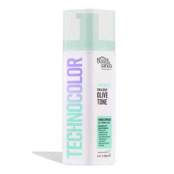 Bondi Sands Technocolour Foaming Tan Emerald 200ml - O'Sullivans Pharmacy