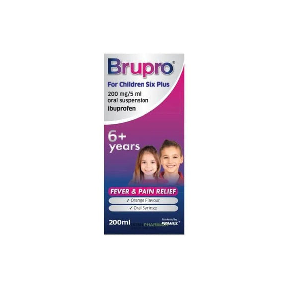 Brupro For Children 6+ Years 200mg/5ml 200ml - O'Sullivans Pharmacy