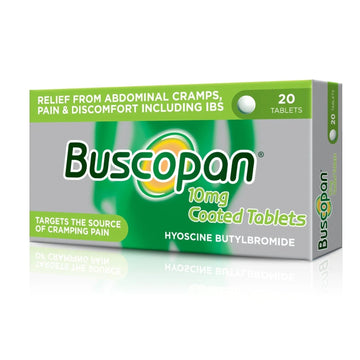 Buscopan 10mg Tablets 20 Pack - O'Sullivans Pharmacy