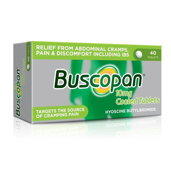 Buscopan 10mg Tablets 40 Pack - O'Sullivans Pharmacy