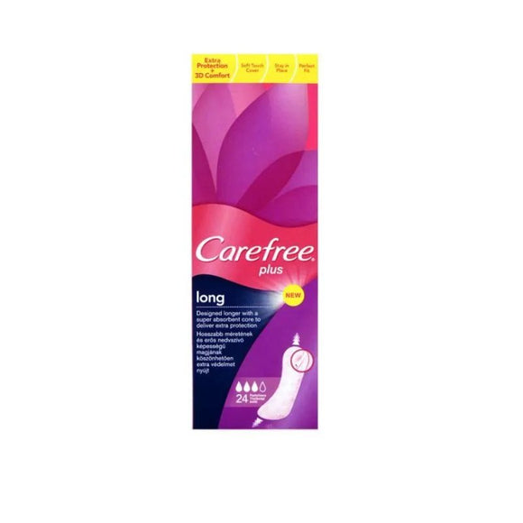 Carefree Long Plus Liners 24 Pack - O'Sullivans Pharmacy