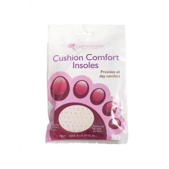 Carnation Cushion Comfort Insoles 1 Pair - O'Sullivans Pharmacy