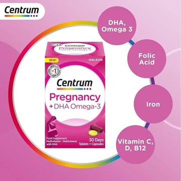 Centrum Pregnancy With Omega Tablets 30 Pack - O'Sullivans Pharmacy