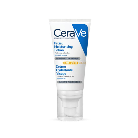 CeraVe AM Facial Moisturising Lotion SPF30 52ml - O'Sullivans Pharmacy - Skincare - 3337875840620