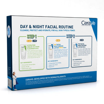 CeraVe Day & Night Facial Routine Gift Set - O'Sullivans Pharmacy - Beauty - 5051858787549