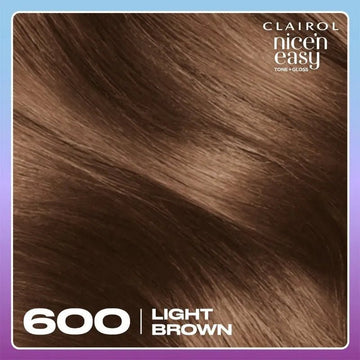 Clairol Nice n Easy Tone + Gloss Light Brown 600/755 Hair Dye - O'Sullivans Pharmacy