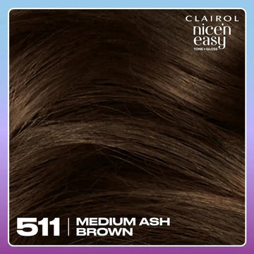 Clairol Nice n Easy Tone + Gloss Medium Ash Brown 511/77 Hair Dye - O'Sullivans Pharmacy
