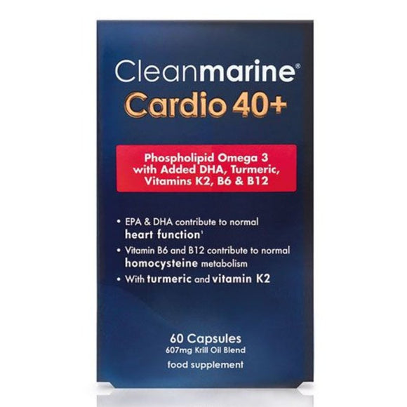 Cleanmarine Cardio 40+ Capsules 60 Capsules - O'Sullivans Pharmacy - Vitamins - 5391500077896