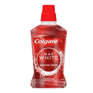 Colgate Max White Whitening Mouthwash 500ml - O'Sullivans Pharmacy - Toiletries - 8714789798196