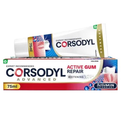 Corsodyl Active Gum Repair Whitening Toothpaste 75ml - O'Sullivans Pharmacy