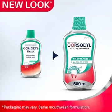 Corsodyl Complete Protection Freshmint Mouthwash 500ml - O'Sullivans Pharmacy