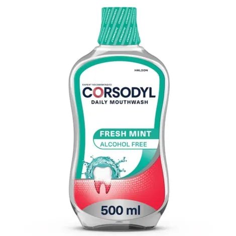 Corsodyl Complete Protection Freshmint Mouthwash 500ml - O'Sullivans Pharmacy