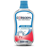 Corsodyl Daily Cool Mint Alcohol Free Mouthwash 500ml - O'Sullivans Pharmacy