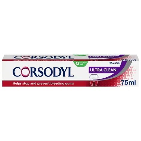 Corsodyl Ultra Clean Toothpaste 75ml - O'Sullivans Pharmacy