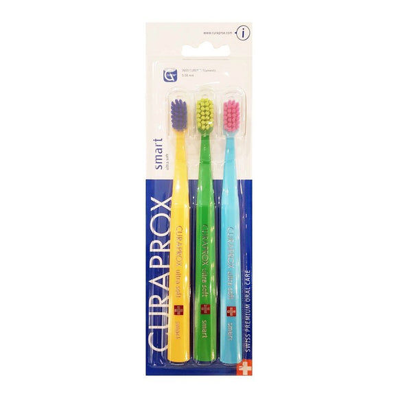 Curaprox 7600 Smart Ultrasoft Toothbrush Triple Pack - O'Sullivans Pharmacy - Toiletries - 7612412426496