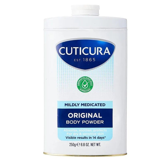 Cuticura Mildly Medicated Body Powder 250g - O'Sullivans Pharmacy