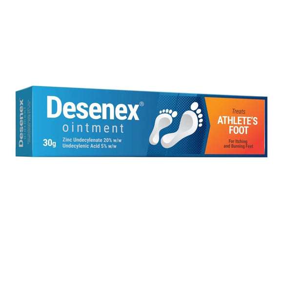 Desenex Athletes Foot Ointment Zinc Undecylenate 20% 30g - O'Sullivans Pharmacy