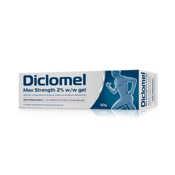 Diclomel Max Strength 2% w/w Gel 50g - O'Sullivans Pharmacy