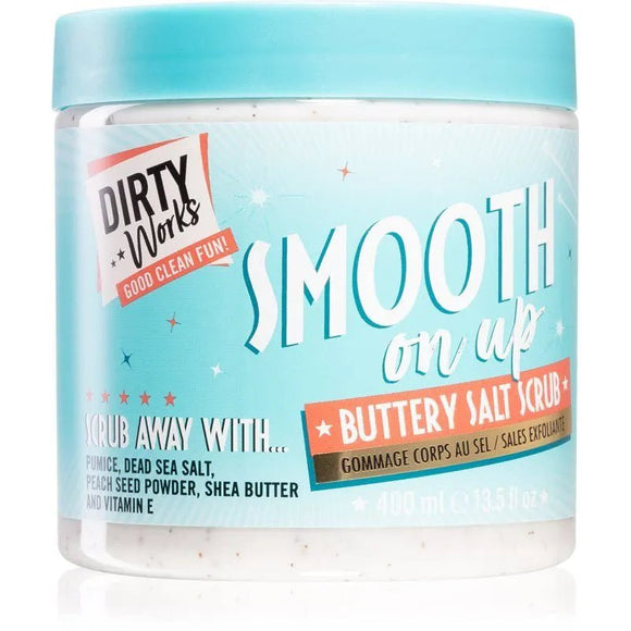 Dirty Works Buff n Ready Buttery Salt Scrub 400ml - O'Sullivans Pharmacy