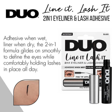 Duo Line It Lash It 2 in 1 Eyeliner & Lash Adhesive Black 3.5g - O'Sullivans Pharmacy - Beauty - 073930669494