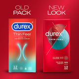 Durex Thin Feel Close Fit Condoms 12 Pack - O'Sullivans Pharmacy - Medicines & Health - 5011417577035