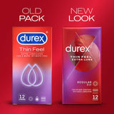 Durex Thin Feel Extra Lubricated Condoms 12 Pack - O'Sullivans Pharmacy - Medicines & Health - 5052197045451