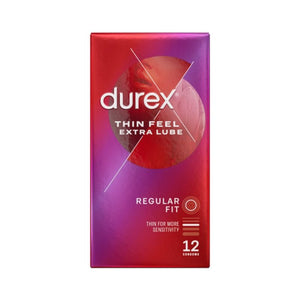 Durex Thin Feel Extra Lubricated Condoms 12 Pack - O'Sullivans Pharmacy - Medicines & Health - 5052197045451