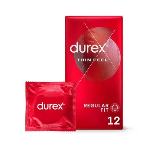 Durex Thin Feel Regular Condoms 12 Pack - O'Sullivans Pharmacy