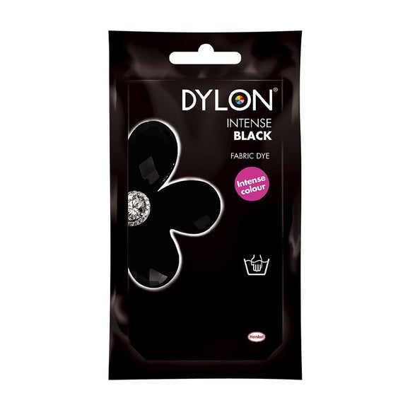 Dylon Hand Dye Sachet Intense Black 12 50g - O'Sullivans Pharmacy - Home - 5000325020986