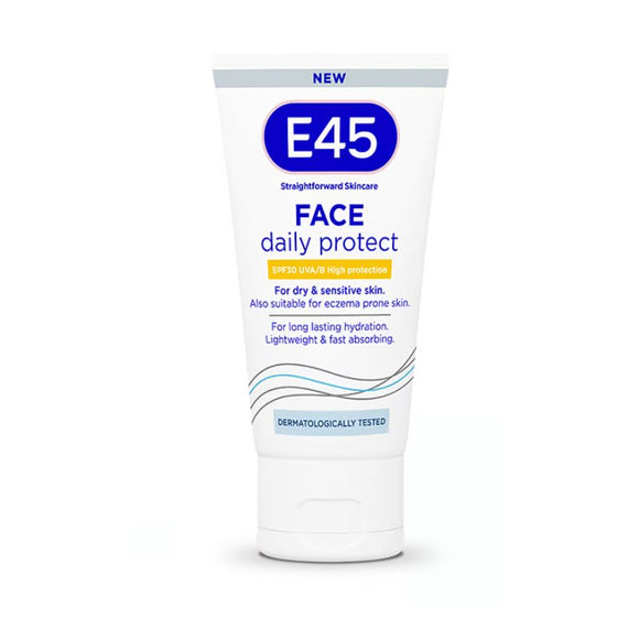 E45 Face Daily Protect SPF30 50ml - O'Sullivans Pharmacy - Skincare - 7350087738048