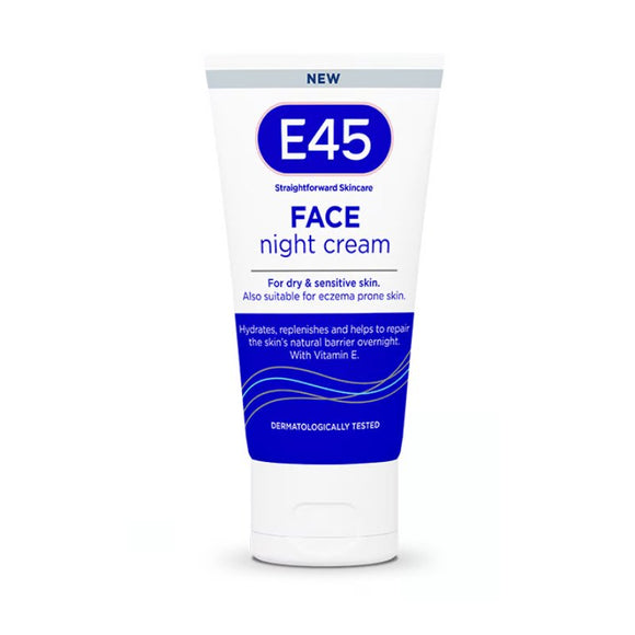 E45 Face Night Cream 50ml - O'Sullivans Pharmacy - Skincare - 7350087738055