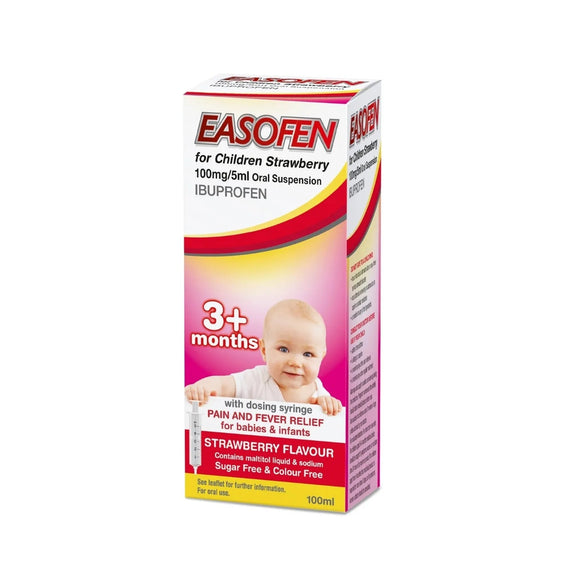 Easofen For Children 3 months+ 100mg/5ml Oral Suspension 100ml - O'Sullivans Pharmacy