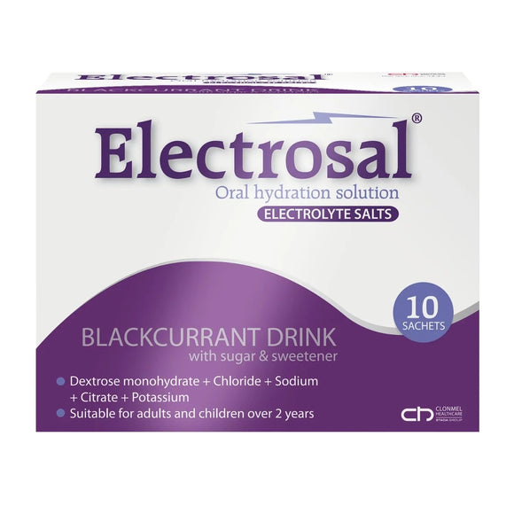 Electrosal Oral Hydration Sachets Blackcurrant 10 Pack - O'Sullivans Pharmacy