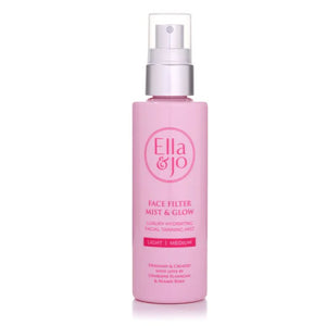 Ella & Jo Face Filter Mist & Glow Tanning Mist Light Medium 100ml - O'Sullivans Pharmacy - Beauty - 5391544880216