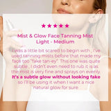 Ella & Jo Face Filter Mist & Glow Tanning Mist Medium Dark 100ml - O'Sullivans Pharmacy