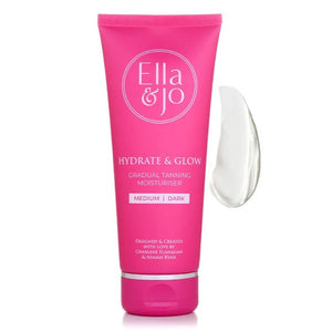 Ella & Jo Hydrate & Glow Gradual Moisturiser Medium Dark 200ml - O'Sullivans Pharmacy - Beauty - 5391544880186