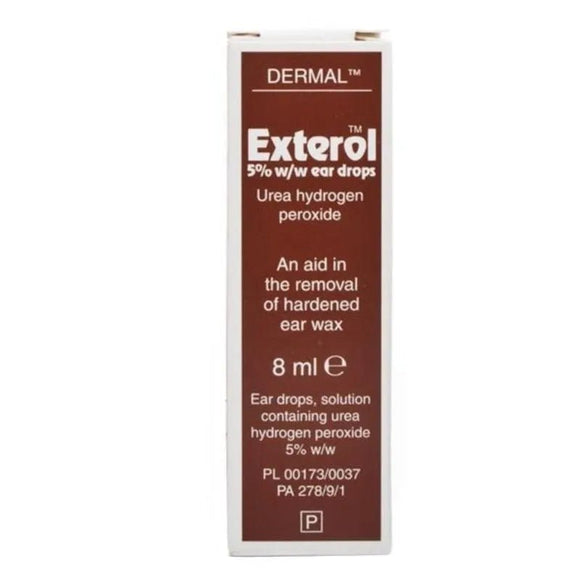 Exterol 5% Ear Drops Solution 8ml - O'Sullivans Pharmacy